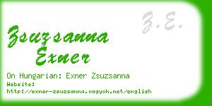 zsuzsanna exner business card